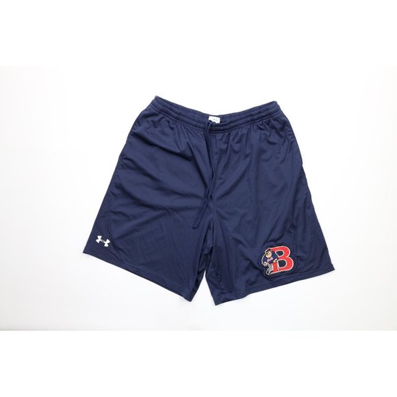 Under Armour Mens Large Minor League Baseball Durham Bulls Shorts Navy Blue - Picture 1 of 10